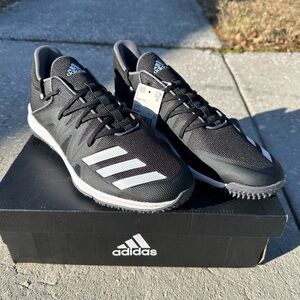 New ADIDAS Men’s SPEED TURF CORE BLACK Baseball Softball Shoes Size 12 DB3431